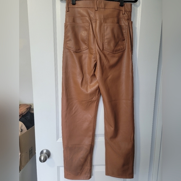 *Host Pick* NWT Size 6 Dynamite Vegan Leather Straight Leg Pants - Picture 3 of 6